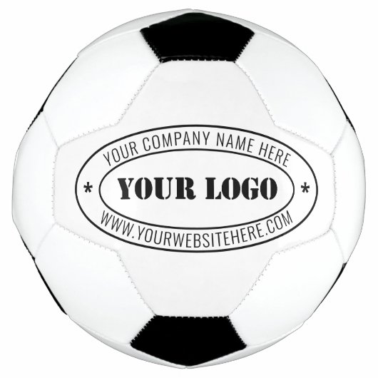 Aangepaste bedrijfs-Logo Stempel op maat Voetbal (Voorkant)
