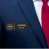 Aangepaste bedrijfs-Logo Werknemersnaam Tag