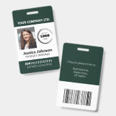 Aangepaste Bedrijfs Professioneel Personeel Foto I Badge (Voor- en achterkant)