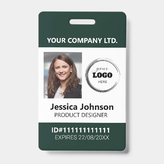 Aangepaste Bedrijfs Professioneel Personeel Foto I Badge (Voorzijde)