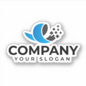 Aangepaste bedrijfs promotie  sticker (Voorkant)