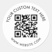 Aangepaste bedrijfs QR-code verpakking Ronde Sticker (Voorkant)