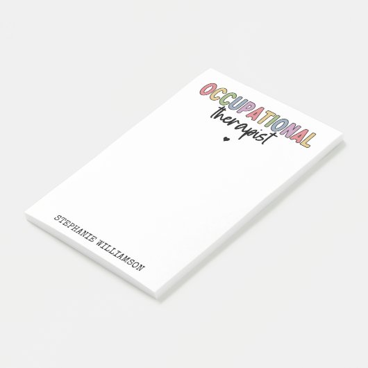 Aangepaste bedrijfs-therapeutische breedte voor ca post-it® notes (Schuin)