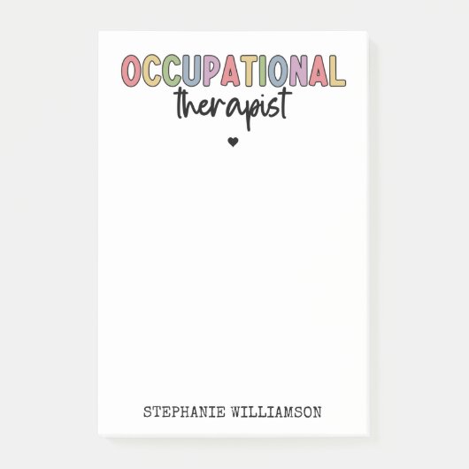 Aangepaste bedrijfs-therapeutische breedte voor ca post-it® notes (Voorkant)