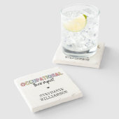 Aangepaste bedrijfs-therapeutische breedte voor ca stenen onderzetter (Zijkant)