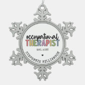 Aangepaste bedrijfs-therapeutische breedte voor ca tin sneeuwvlok ornament (Voorkant)