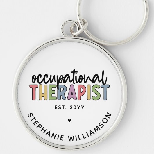 Aangepaste bedrijfs-therapie voor Afstuderen cadea Sleutelhanger (Voorkant)
