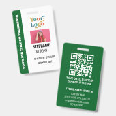 Aangepaste bedrijfs-werk nemer ID-foto Badge (Voor- en achterkant)