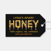 Aangepaste bedrijfsetiket voor honing cadeaulabel (Voorkant (Horizontaal))