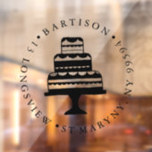 Aangepaste BEDRIJFSgebak voor LOGO-bakkerij Raamsticker (Vel 2)