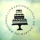 Aangepaste BEDRIJFSgebak voor LOGO-bakkerij Raamsticker (Vel 3)