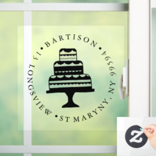 Aangepaste BEDRIJFSgebak voor LOGO Raamsticker