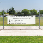 Aangepaste bedrijfsinfo Zakelijke promotiebanner Spandoek (Insitu)