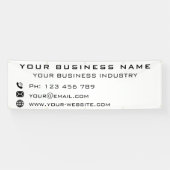 Aangepaste bedrijfsinfo Zakelijke promotiebanner Spandoek (Horizontaal)