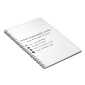 Aangepaste Bedrijfsinformatie Business Notitieboek (Rechterzijde)