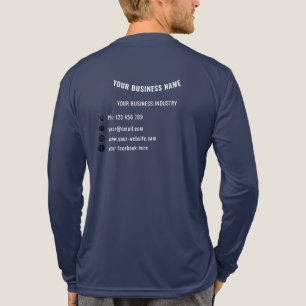 Aangepaste bedrijfsinformatie Gepersonaliseerde za Tri-Blend Shirt