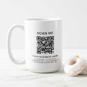 Aangepaste Bedrijfsinformatie QR Code Scan Me Prom Koffiemok
