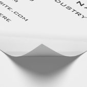 Aangepaste Bedrijfsinformatie Tekst Bedrijfsverpak Cadeaupapier (Hoek)