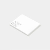 Aangepaste bedrijfsinformatie Uw bedrijf Sticky No Post-it® Notes (Schuin)