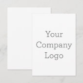 8.9 x 12.7 cm Enkele bedankkaart (Voorkant / Achterkant)