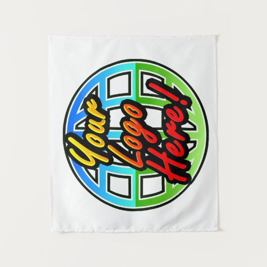 Aangepaste bedrijfskleding voor Logo in de muur Wandkleed (Voorkant)