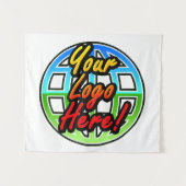 Aangepaste bedrijfskleding voor Logo in de muur Wandkleed (Voorkant (horizontaal))