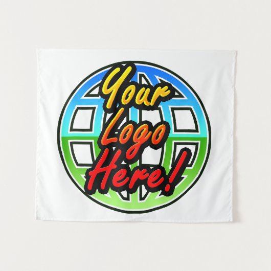 Aangepaste bedrijfskleding voor Logo in de muur Wandkleed (Voorkant (horizontaal))