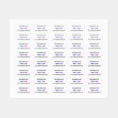 Aangepaste bedrijfslabels voor Logo en tekst Labels (Vel)