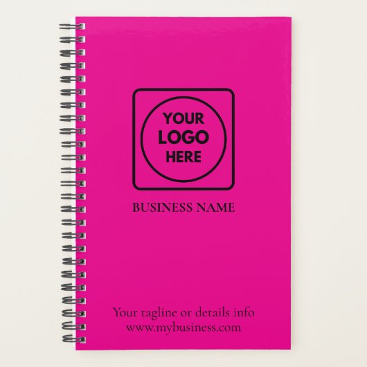 Aangepaste bedrijfslogo branding planner (Voorkant)