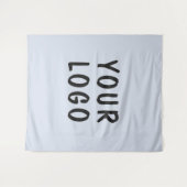 Aangepaste bedrijfslogo foto-achtergrond wandkleed (Voorkant (horizontaal))