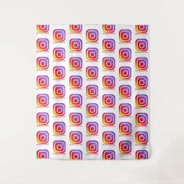 aangepaste bedrijfslogo instagram achtergrond eenv wandkleed