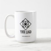 Aangepaste bedrijfslogo koffiemok (Links)