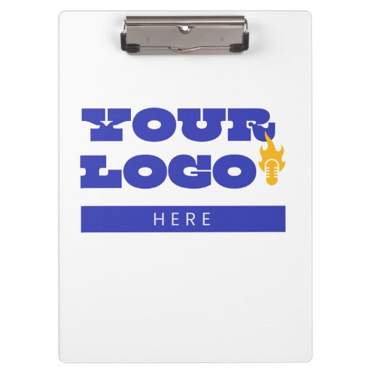 Aangepaste bedrijfslogo merch werknemers personeel klembord (Voorkant)