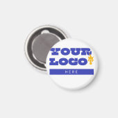 Aangepaste bedrijfslogo merch werknemers personeel magneet (Voorkant / Achterkant)