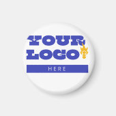 Aangepaste bedrijfslogo merch werknemers personeel magneet (Voorkant)