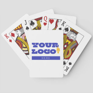 Aangepaste bedrijfslogo merch werknemers personeel pokerkaarten