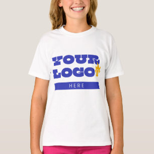 Aangepaste bedrijfslogo merch werknemers personeel t-shirt