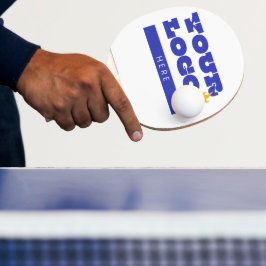 Aangepaste bedrijfslogo merch werknemers personeel tafeltennisbatje