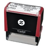 Aangepaste bedrijfslogo naam adres zelfinktkussen zelfinktende stempel (Product)