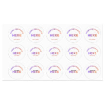Aangepaste Bedrijfslogo Naam Multi Design Stickers