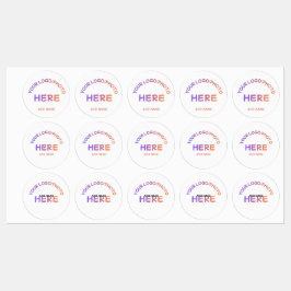 Aangepaste Bedrijfslogo Naam Multi Design Stickers