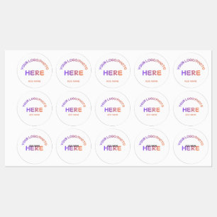 Aangepaste Bedrijfslogo Naam Multi Design Stickers