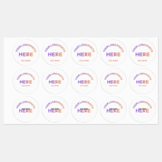 Aangepaste Bedrijfslogo Naam Multi Design Stickers