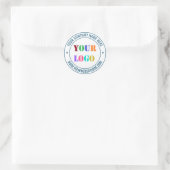 Aangepaste bedrijfslogo naam tekst stickers sjablo (Tas)