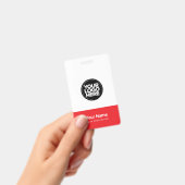 Aangepaste bedrijfslogo naam titelbalk code badge (Handheld)