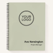 Aangepaste bedrijfslogo notitieboek | Gepersonalis (Voorkant)