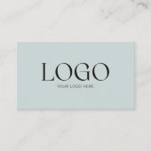 Aangepaste bedrijfslogo QR-code modern minimalisti Visitekaartje (Voorkant)