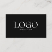 Aangepaste bedrijfslogo QR-code modern minimalisti Visitekaartje (Voorkant)