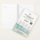 Aangepaste bedrijfslogo QR-code planner kalender (Display)