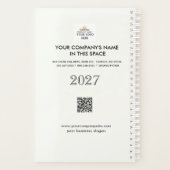 Aangepaste bedrijfslogo QR-code planner kalender (Achterkant)